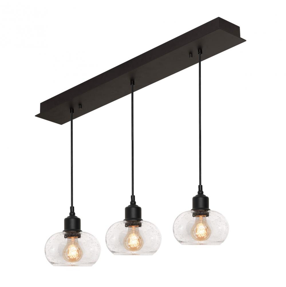 Laney 3 Light Linear Pendant MB 120V,BK