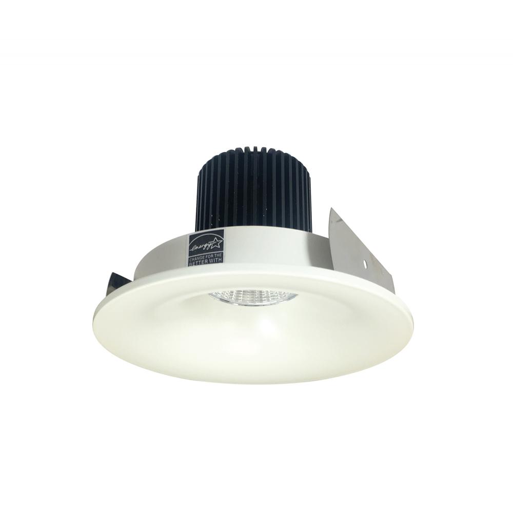 4" Iolite LED Round Bullnose, 800lm / 14W, Comfort Dim, White Finish