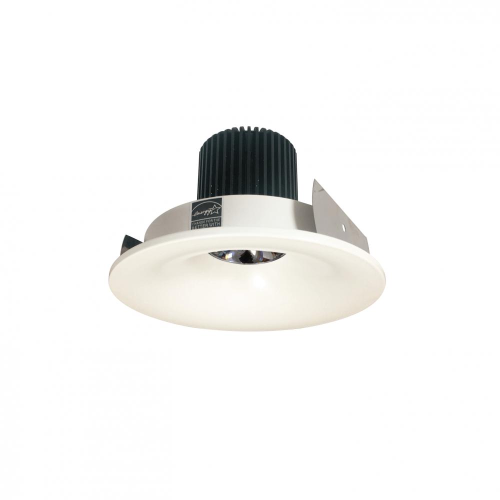 4" Iolite LED Round Bullnose, 10-Degree Optic, 950lm / 12W, 3500K, White Finish