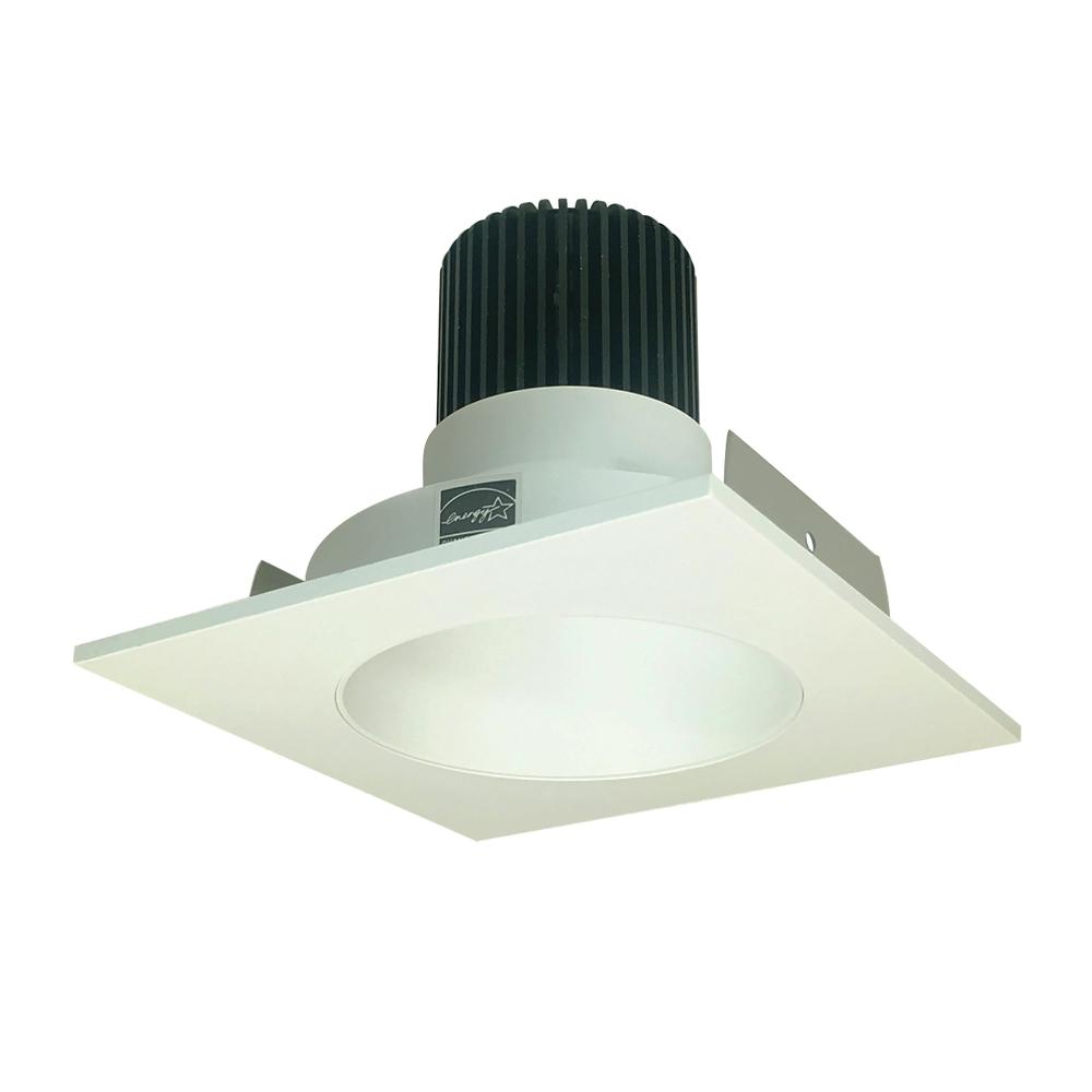 4" Iolite LED Square Reflector with Round Aperture, 10-Degree Optic, 850lm / 12W, 2700K, White