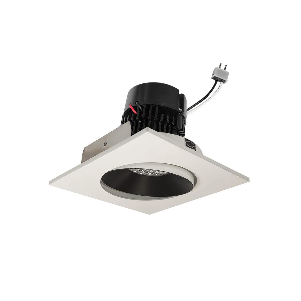 4" Pearl Low Voltage LED Square Adjustable Cone Retrofit, 1200lm / 11W, 2700K, Black Reflector /