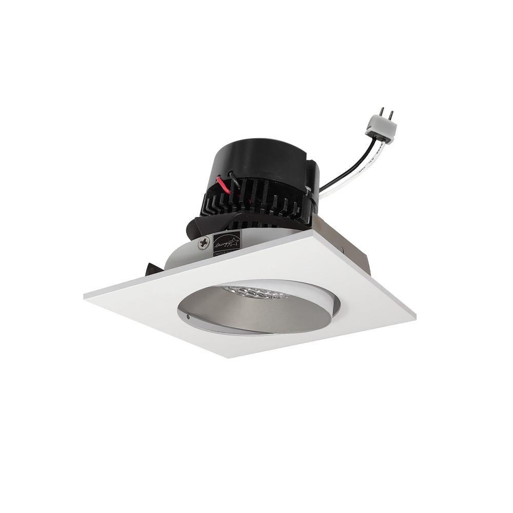 4" Pearl Low Voltage LED Square Adjustable Cone Retrofit, 1200lm / 11W, 2700K, Haze Reflector /