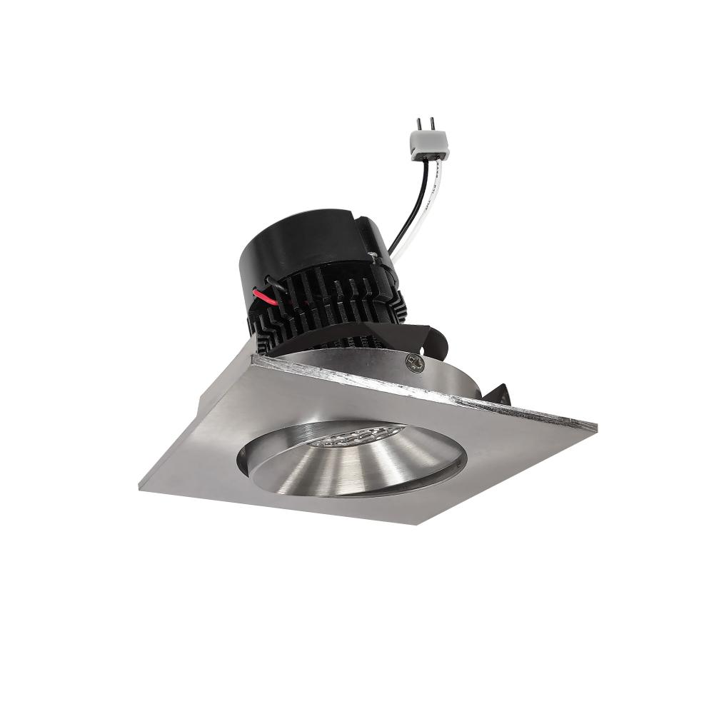 4" Pearl Low Voltage LED Square Adjustable Cone Retrofit, 1200lm / 11W, 3500K, Natural Metal