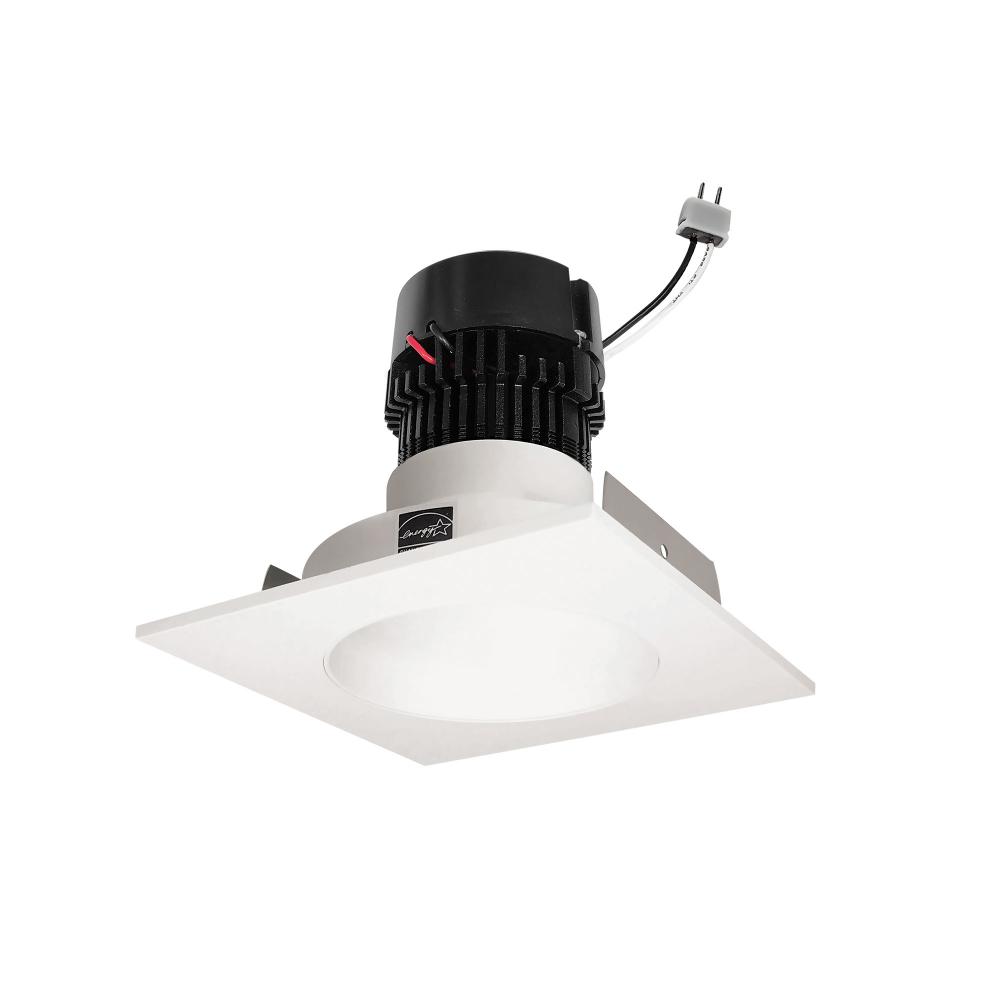 4" Pearl Low Voltage LED Square Retrofit Reflector with Round Aperture, 1150lm / 11W, 4000K,