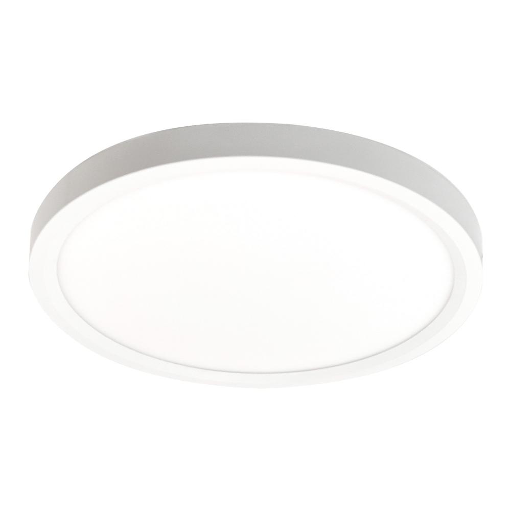 11" wELO LED Surface Mount, 1588lm / 15W, 3000K, 80+ CRI, 120-277V; 0-10V, White