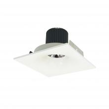 Nora NIO-4SNB35QWW - 4" Iolite LED Square Bullnose, 10-Degree Optic, 950lm / 12W, 3500K, White Finish