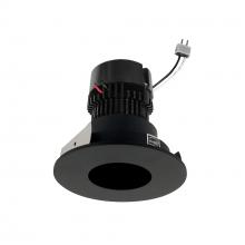 Nora NPRLV-4RPHCDXBB - 4" Pearl Low Voltage LED Round Pinhole Retrofit, 550lm / 11W, Comfort Dim, Black Pinhole / Black