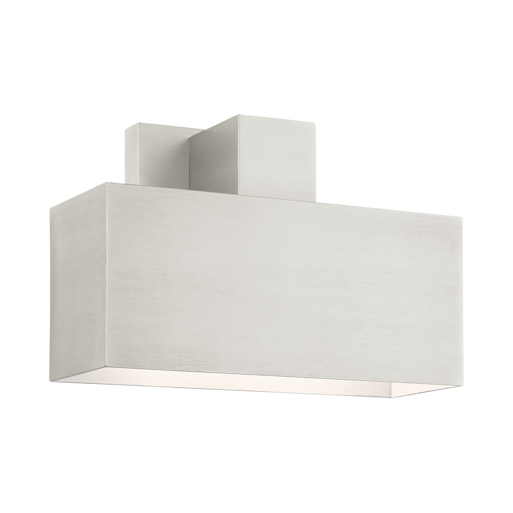 1 Lt Brushed Nickel Outdoor ADA Wall Sconce