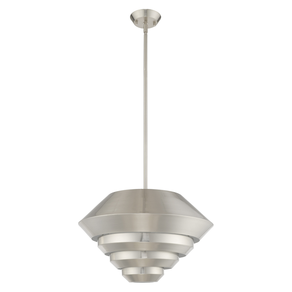 1 Lt Brushed Nickel Mini Pendant