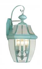 Livex Lighting 2351-06 - 3 Light Verdigris Outdoor Wall Lantern