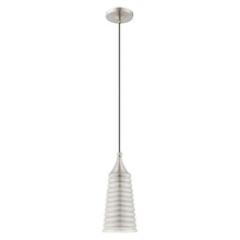 Livex Lighting 40647-91 - 1 Lt Brushed Nickel Mini Pendant