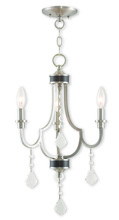 Livex Lighting 40883-91 - 3 Light Brushed Nickel Mini Chandelier