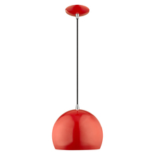 Livex Lighting 41181-72 - 1 Lt Shiny Red Mini Pendant