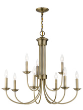 Livex Lighting 42687-01 - 9 Lt AB Chandelier