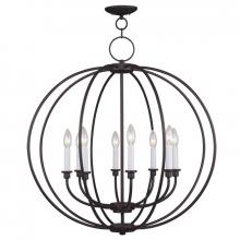 Livex Lighting 4668-07 - 8 Light Bronze Chandelier