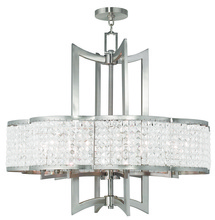 Livex Lighting 50578-91 - 8 Light Brushed Nickel Chandelier