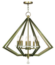 Livex Lighting 50668-01 - 8 Light Antique Brass Chandelier