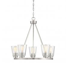 Savoy House 1-1021-5-SN - Calhoun 5-Light Chandelier in Satin Nickel