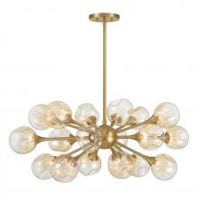 Savoy House 1-7935-18-322 - Matisse 18-Light Chandelier in Warm Brass