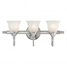 Savoy House 8-1062-3-CH - Brunswick 3-Light Bathroom Vanity Light in Chrome