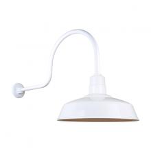 Hi-Lite MFG Co. H-QSN15118-SA-93/QSNHL-C-93 - 18" Gooseneck Light Warehouse Shade, QSNHL-C Arm