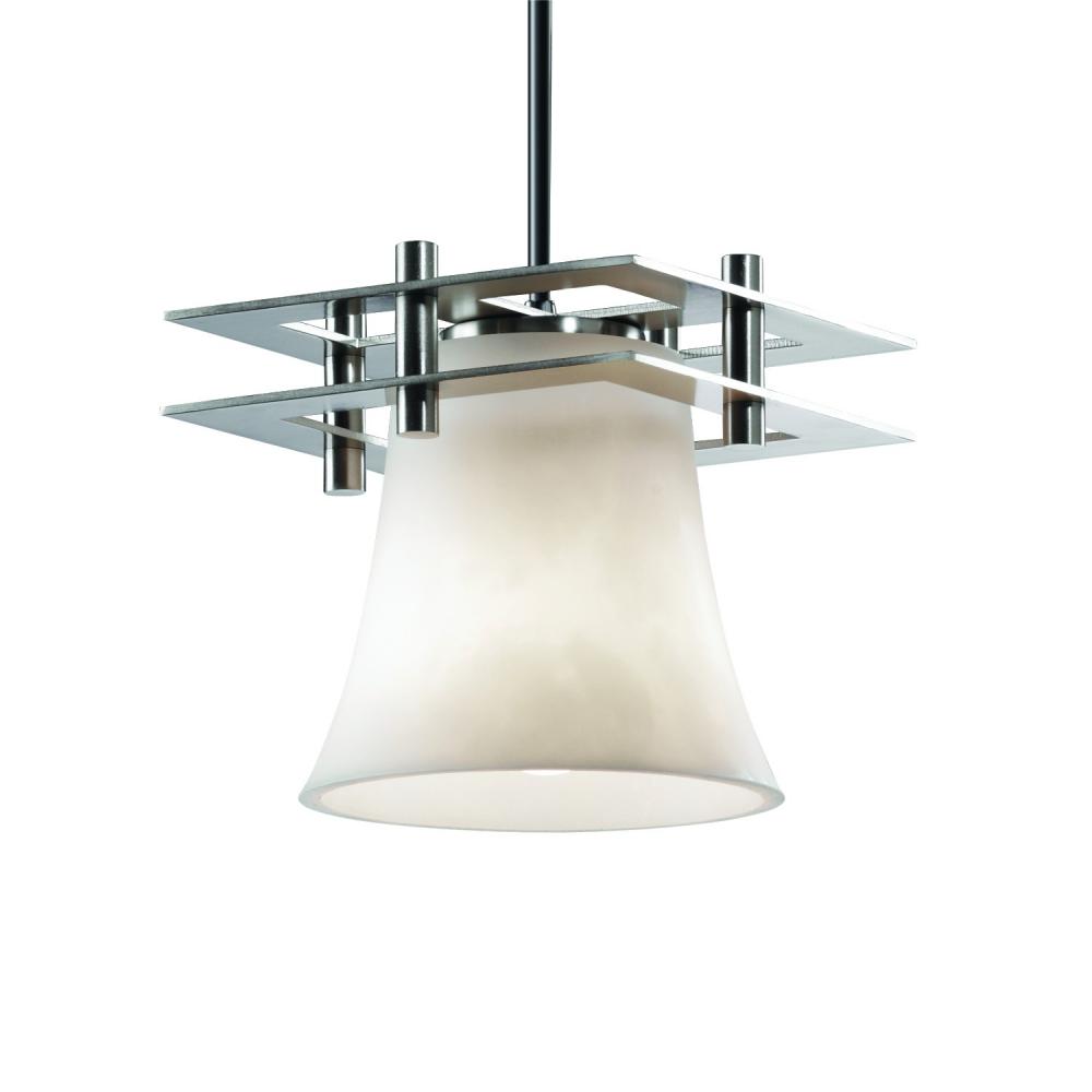 Metropolis 1-Light Small Pendant (2 Flat Bars)