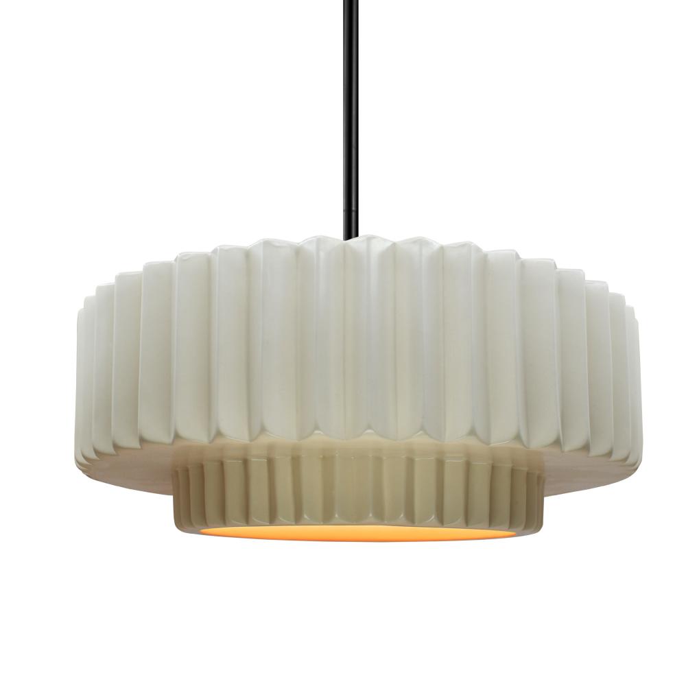 Medium Tier Pleated 1-Light Pendant