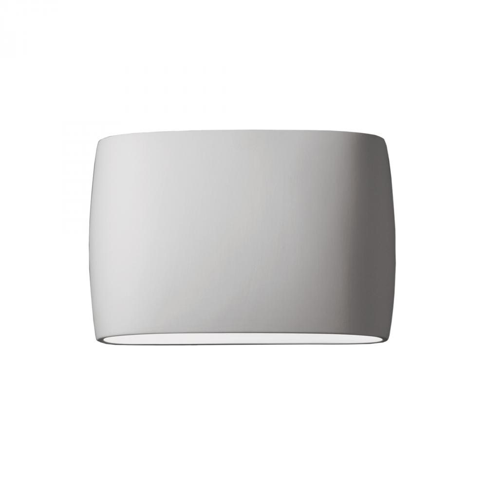 Wide ADA Large Oval LED Wall Sconce (Outdoor) - Closed Top