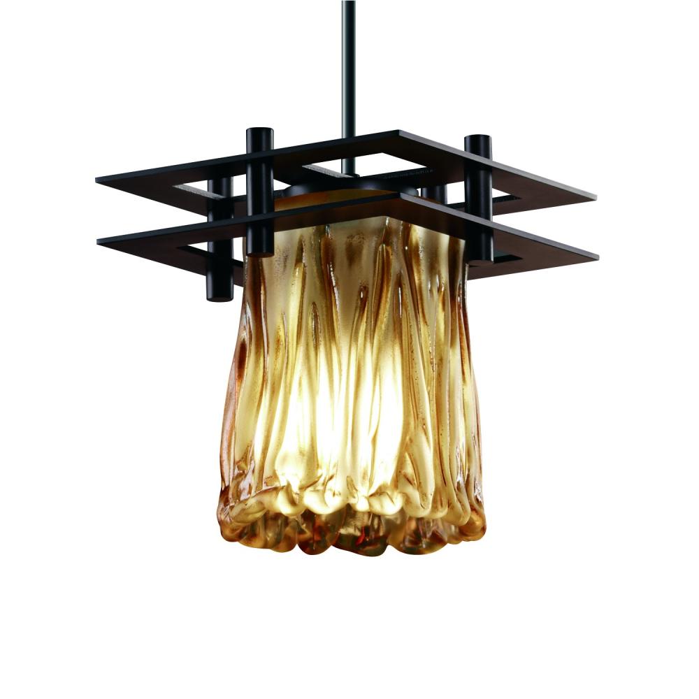 Metropolis 1-Light Small Pendant (2 Flat Bars)