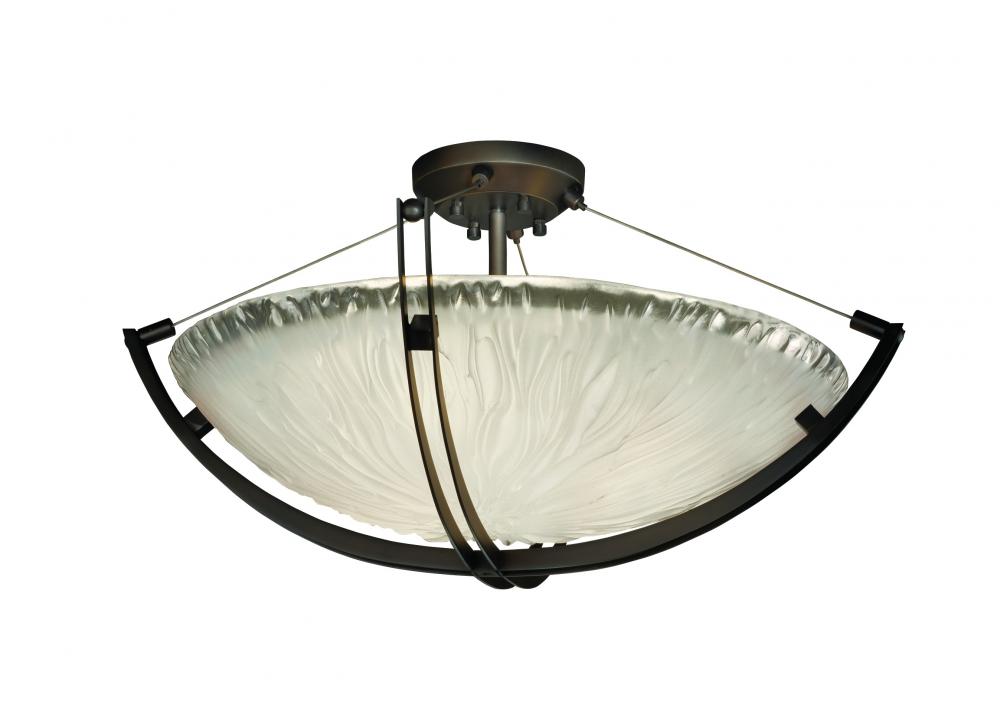 24" Semi-Flush Bowl w/ Crossbar