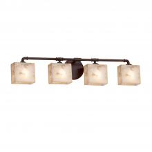 Justice Design Group ALR-8464-55-DBRZ - Bronx 4-Light Bath Bar