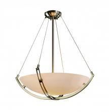 Justice Design Group CLD-9722-35-NCKL - 24" Pendant Bowl w/ Crossbar