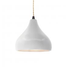 Justice Design Group CER-6560-BIS-MBLK-BEIG-TWST - Small Droplet 1-Light Pendant