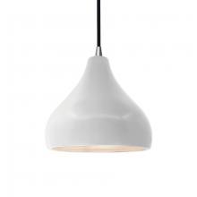 Justice Design Group CER-6560-BIS-NCKL-BKCD - Small Droplet 1-Light Pendant