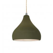 Justice Design Group CER-6560-MGRN-NCKL-BEIG-TWST - Small Droplet 1-Light Pendant