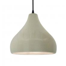 Justice Design Group CER-6565-CKC-MBLK-BKCD - Large Droplet 1-Light Pendant