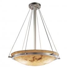 Justice Design Group FAL-9692-35-NCKL - 24" Round Pendant Bowl w/ Ring