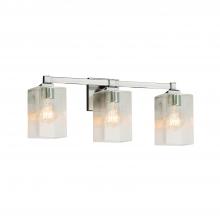 Justice Design Group FSN-8433-15-SEED-NCKL - Regency 3-Light Bath Bar