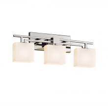 Justice Design Group FSN-8703-55-OPAL-CROM - Aero 3-Light Bath Bar