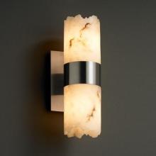 Justice Design Group FAL-8762-12-NCKL - Dakota 2-Up & Downlight Wall Sconce