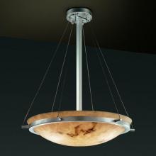 Justice Design Group FAL-9692-35-MBLK-LED-5000 - 24" Round Pendant Bowl w/ Ring