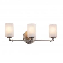 Justice Design Group FSN-8463-10-FRCR-NCKL - Bronx 3-Light Bath Bar