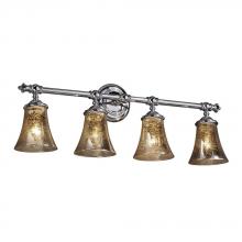 Justice Design Group FSN-8524-20-MROR-CROM - Tradition 4-Light Bath Bar