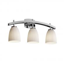 Justice Design Group FSN-8593-40-MROR-NCKL - Archway 3-Light Bath Bar