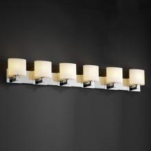 Justice Design Group FSN-8926-15-OPAL-NCKL - Modular 6-Light Bath Bar