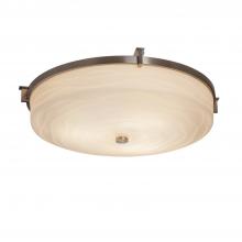 Justice Design Group PNA-8988-WAVE-NCKL - Era 21" LED Round Flush-Mount