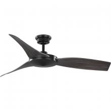 Progress P250071-31M - Spicer Collection 54" Three-Blade Antique Black/Matte Black Indoor/Outdoor DC Motor Contemporary