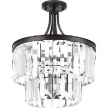 Progress P2326-20 - Glimmer Collection Three-Light 19" Semi-Flush Convertible