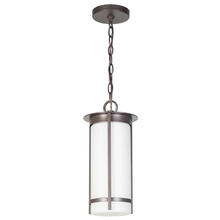 Eglo 203113A - 1x60W Mini Pendant w/ Graphite Finish & White Glass