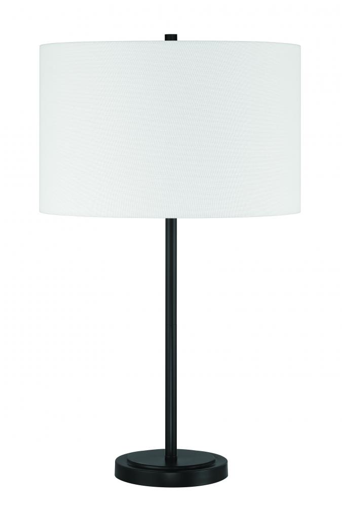 Jones 1 Light Table Lamp in Flat Black